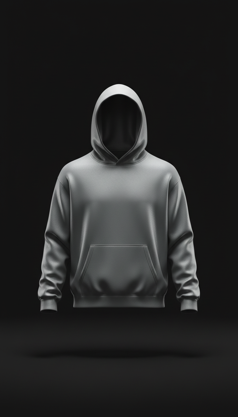 Minimalist Urban Silver Hoodie